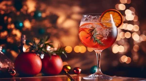 Vánoční koktejly na ginu